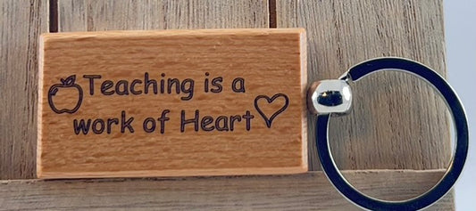 Teacher - work of heart keychain